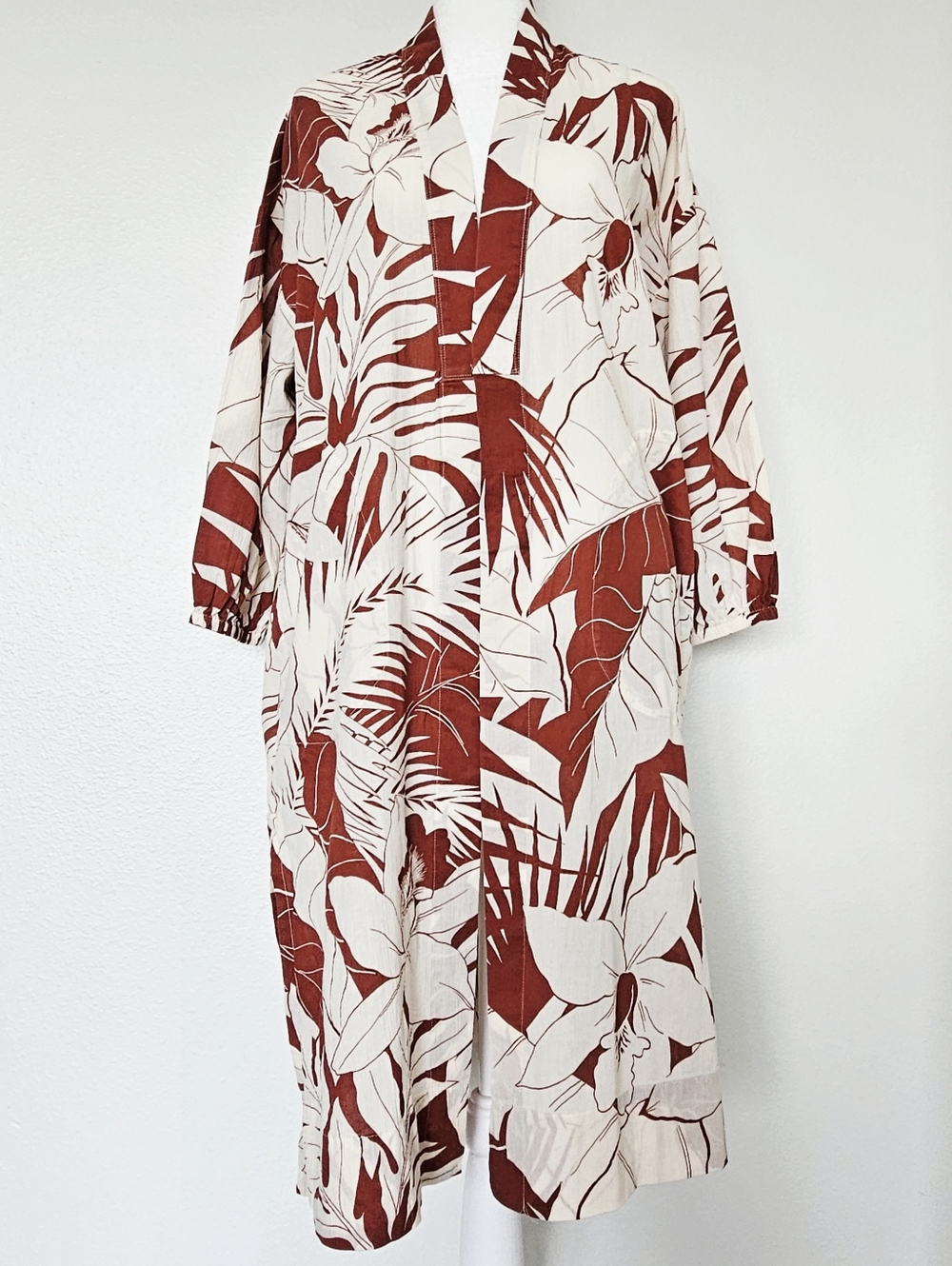 Madewell Tropical Print Kaftan/Resort Wear or Beach Cover-up